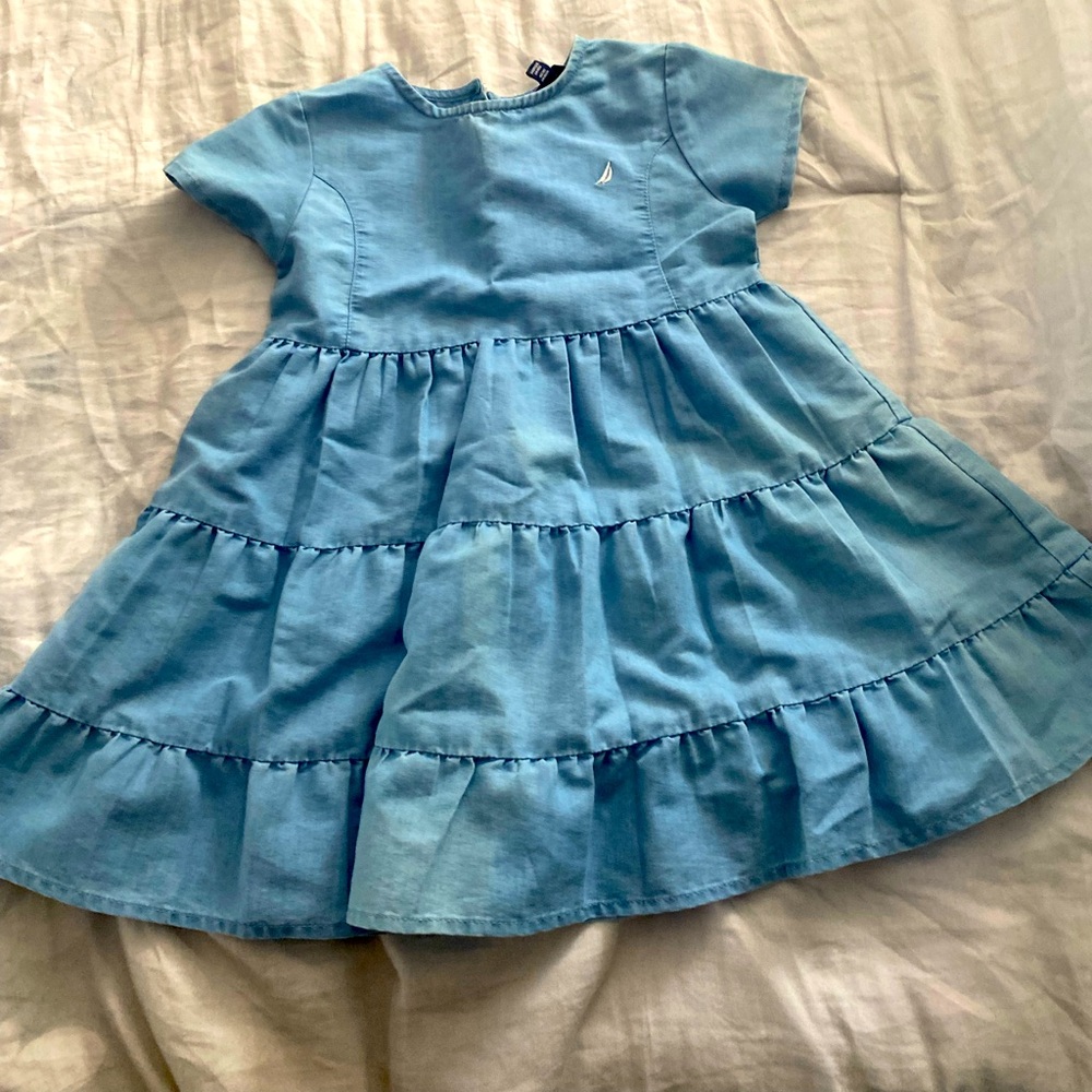 Girls size 6 Nautica denim dress